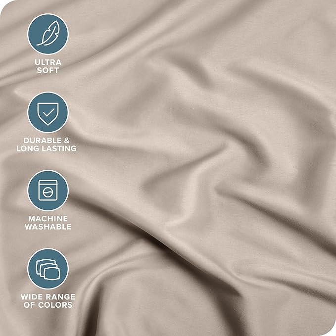 Bare Home Fitted Bottom Sheet Twin Size - Image 2