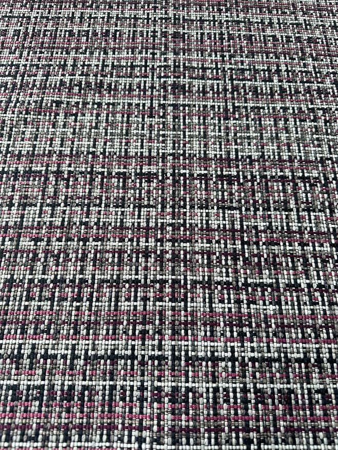 OctoRose 3 Side Zipper Upholstery Thick Linen Tweed Purple, Full Size Futon - Image 4