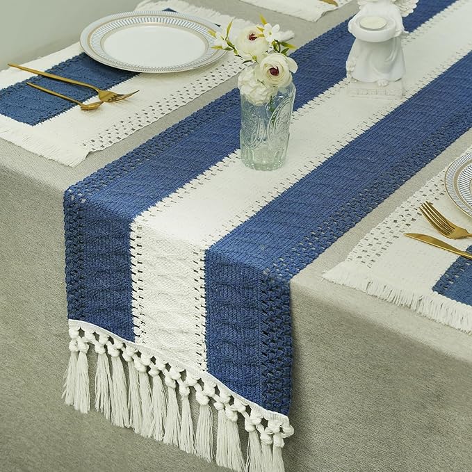 FEXIA Blue Table Runner for Home Decor - Image 5