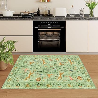 DUKINO 3x5 Rug, Washable Animal Area Rug - Image 9