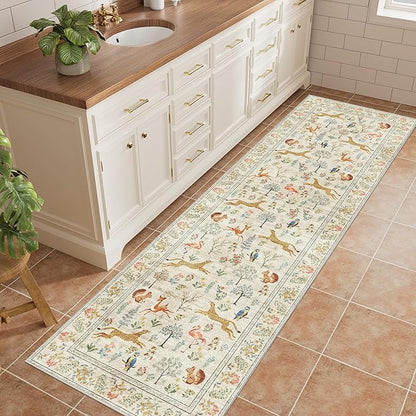 DUKINO 2.6x8 Rug for Hallway, Washable Kitchen Runner Rug - Image 2