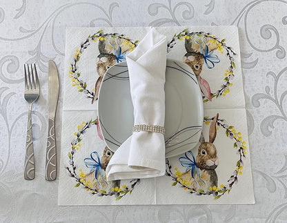Easter Dinner Paper Napkins 20 Count Luncheon Paper Napkins Servilities13" x - Image 6