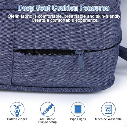 Aoodor Outdoor Chair Cushion, 23 x 26 Inch Water-Resistant, Fade-Resistant - Image 4
