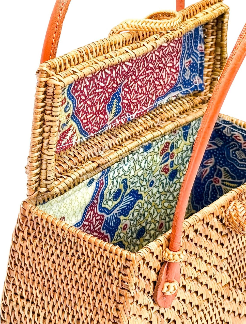 Utama Rattan Bag - Handmade Crossbody Wicker Woven Purse
