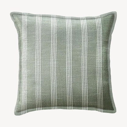 SanVia Sage Bliss Premium Cotton Throw Pillow Covers, 20 x 20 Inches, Luxury by SanVia