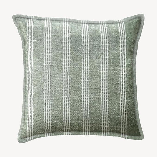 SanVia Sage Bliss Premium Cotton Throw Pillow Covers, 20 x 20 Inches, Luxury by SanVia