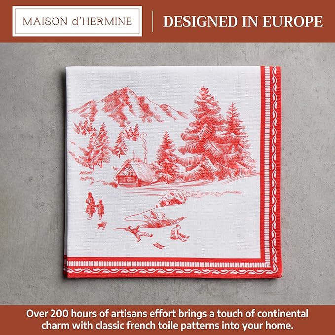Maison d' Hermine Cloth Napkins Set of 4 100% Cotton - Image 2