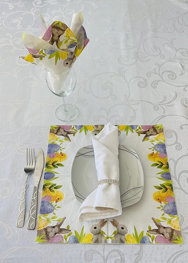 AM Decor Easter Luncheon Paper Napkins 20-Count Dinner Paper Napkins - Image 5