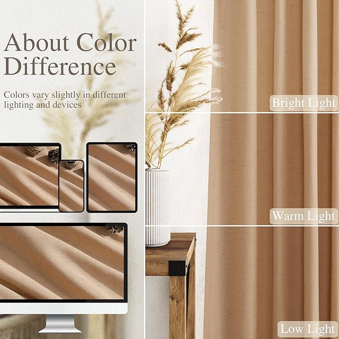 Extra Long Curtains 2 Panels 102 Inches Long - Image 4