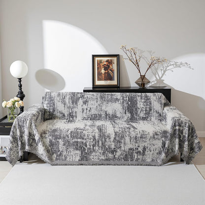MEETSKY Boho Couch Cover for 2 Cushion Couch Sofa, Chenille Sofa Cover for