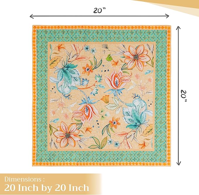 Maison d' Hermine Cloth Napkins Set of 4 100% Cotton Everyday Reusable Square - Image 4