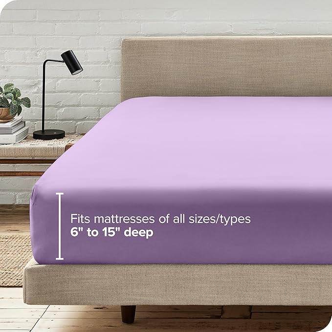Bare Home Fitted Bottom Sheet Twin Size - Image 6