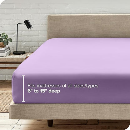 Bare Home Fitted Bottom Sheet Twin Size - Image 6
