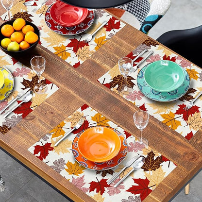 Giwawa Maple Leaf Placemats Set of 4 - Image 8