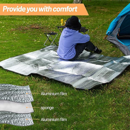 Himalaya Foam Foil Blanket Lightweight Camping Mat Outdoor Roll-up Portable - Image 5