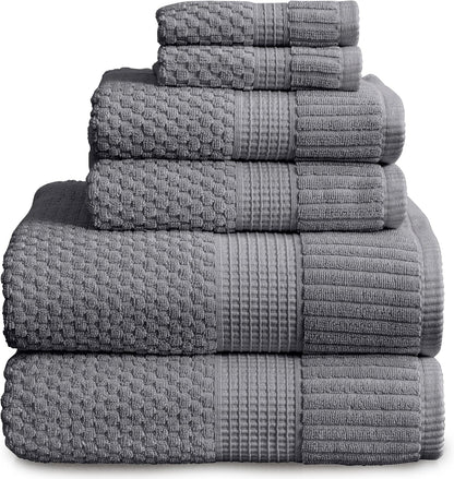 ny loft 100% cotton 6-piece bath towel set, main product view