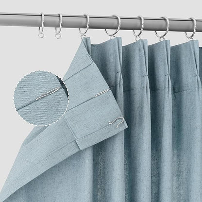 Pinch Pleated 90 Inch Curtains 2 Panels - Image 8