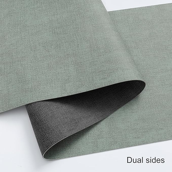 Table Runners 94 Inches Long, Dual-Sided Faux Leather Farmhouse Table Runner - Image 2