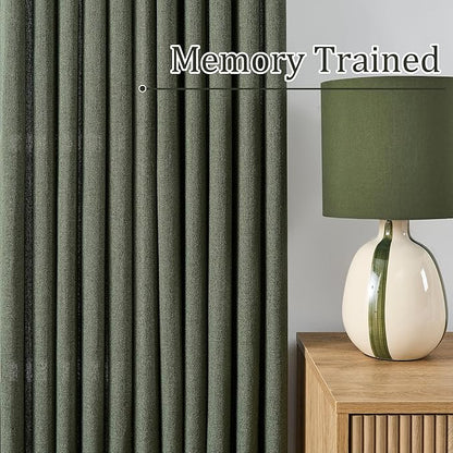 102 Inch Long Linen Blended Curtains - Image 4