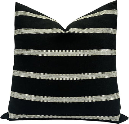 Slow Cow Decorative Stripe Throw Pillow Cover Cushion Cover 26 x 26 Inches by SLOW+COW