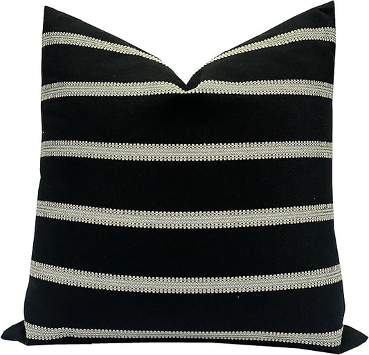 Slow Cow Decorative Stripe Throw Pillow Cover Cushion Cover 26 x 26 Inches by SLOW+COW