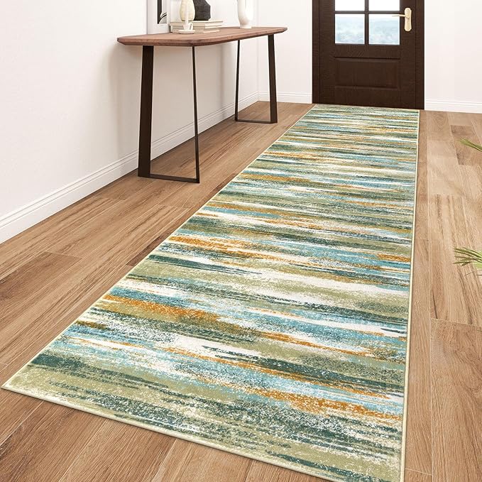 Modern Abstract Runner Rug 3x10 by lansny