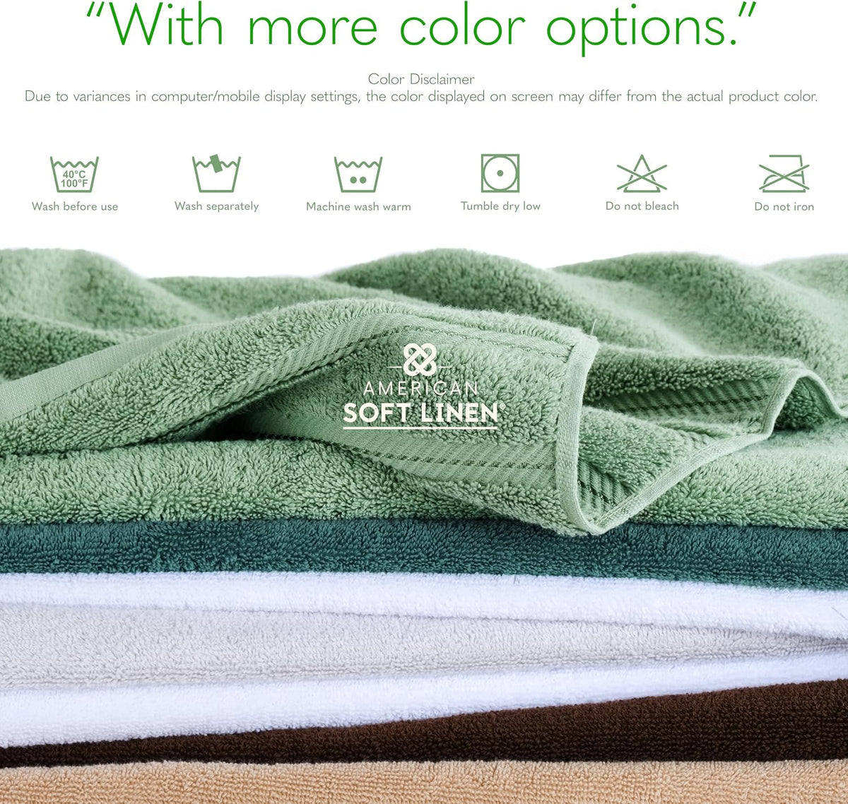 american soft linen 100% cotton luxury turkish towels on a desk or shelf