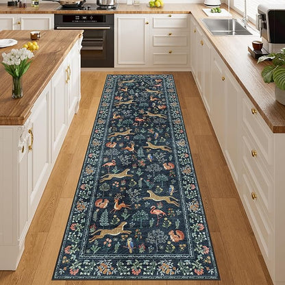 DUKINO 2.6x8 Rug for Hallway, Washable Kitchen Runner Rug - Image 3