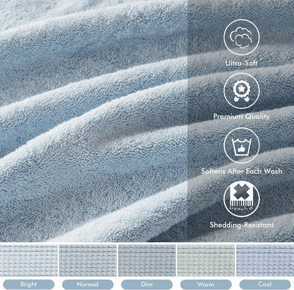 madison park 800gsm 100% cotton bathroom bath towel, close-up detail