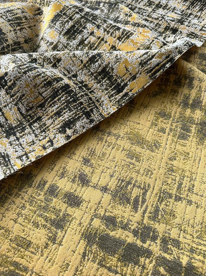 OctoRose 3 Side Zipper Upholstery Thick Linen Tweed-Yellow, Full Size Futon - Image 4