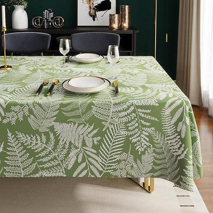 Rectangle Table Cloth, 100% Waterproof Tablecloth Oil Proof Spill Proof Vinyl - Image 8