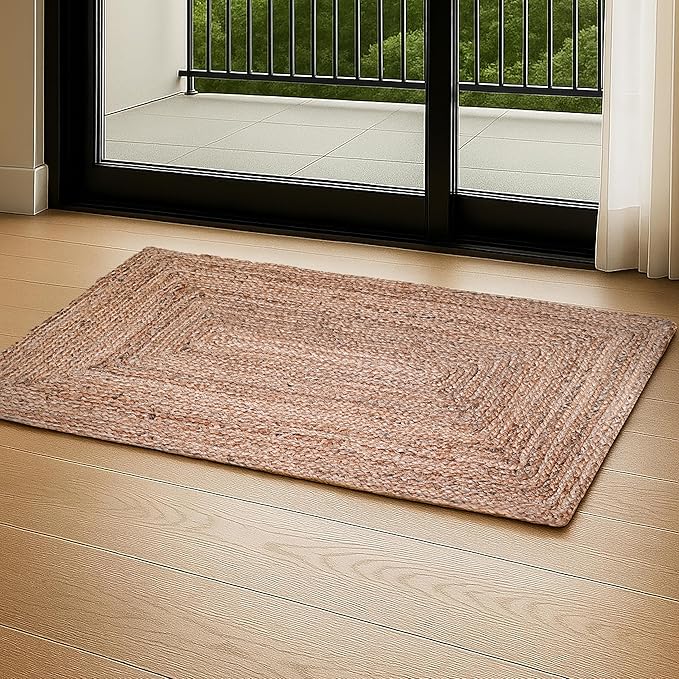 Ramanta Home Hand Woven Jute Braided Rug 2'x3' by RamantaHome