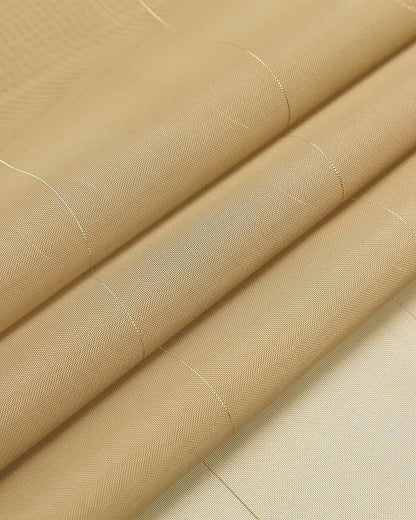 Foil Stripe Gold Sheer Curtains 108 inches Length 2 Panels - Image 6