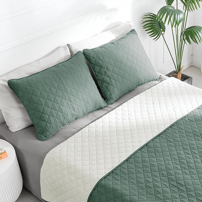 Easy-Going Full/Queen Size Reversible Quilt Set - Image 2