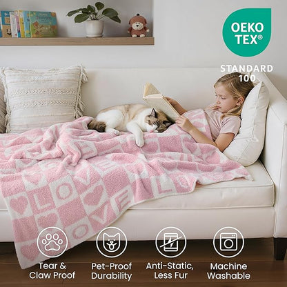 Joiedomi Throw Blanket for Couch Bed Sofa, Knitted Blankets Gifts for - Image 5