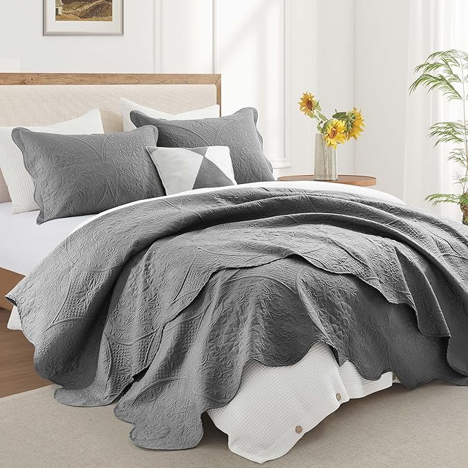 IR Imperial Rooms 8 Pack Quilt King Size Bedding - Image 5