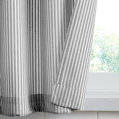 July Joy Cotton Valance Curtains 18 Inches Long Country Kitchen Curtains Tab Top - Image 5