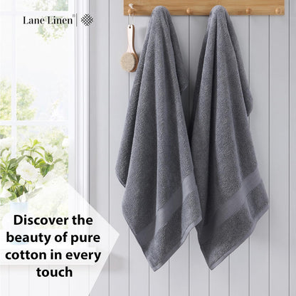 lane linen towel set quick dry 100% cotton, close-up detail