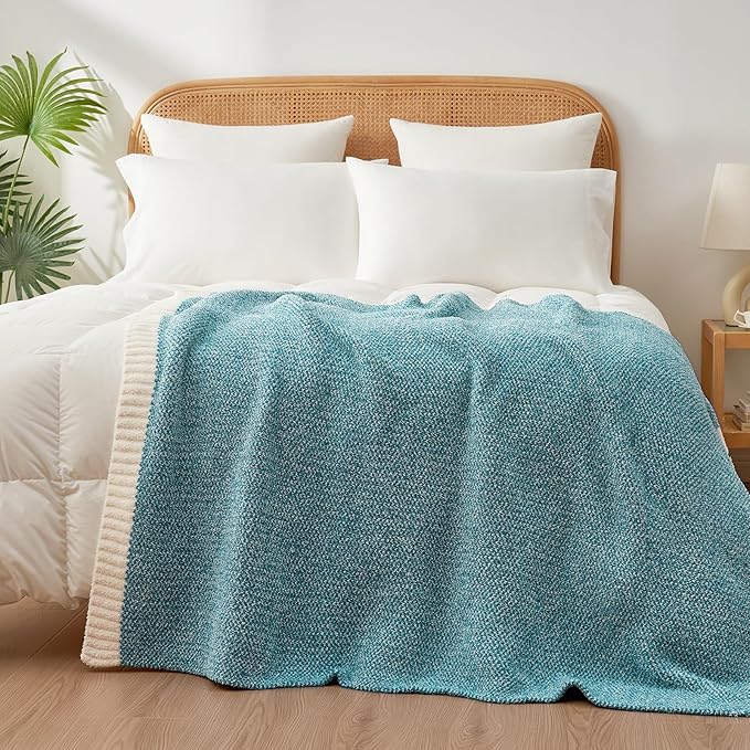 Snuggle Sac Teal Throw Blankets - Image 4