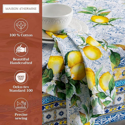 Maison d' Hermine Cloth Napkins Set of 4 100% Cotton Everyday Reusable Square - Image 2