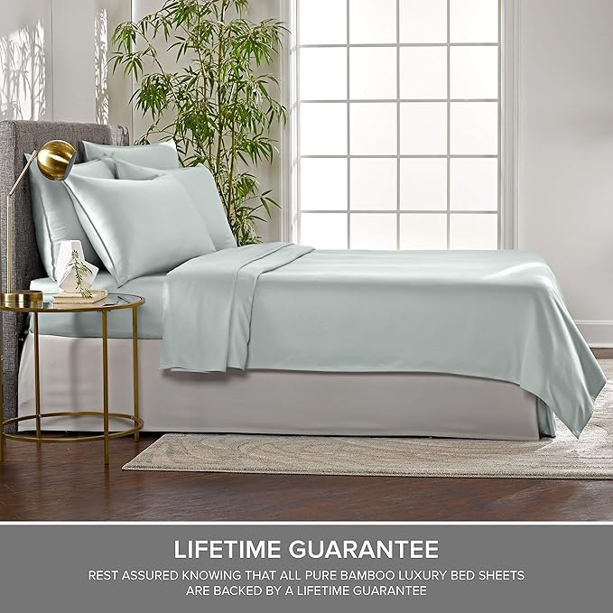 Pure Bamboo Twin XL Sheets, Genuine 100% Organic Viscose Derived from Bamboo - Image 4