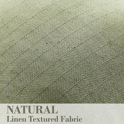 20x20 Linen Pillow Covers Sage Green Pack of 2 Farmhouse Boho Neutral Accents - Image 2