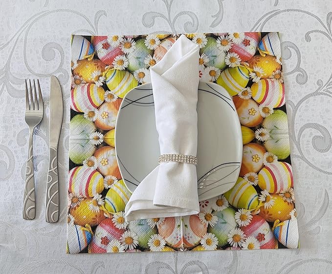 AM Decor Easter Luncheon Paper Napkins 20-Count Dinner Paper Napkins - Image 4