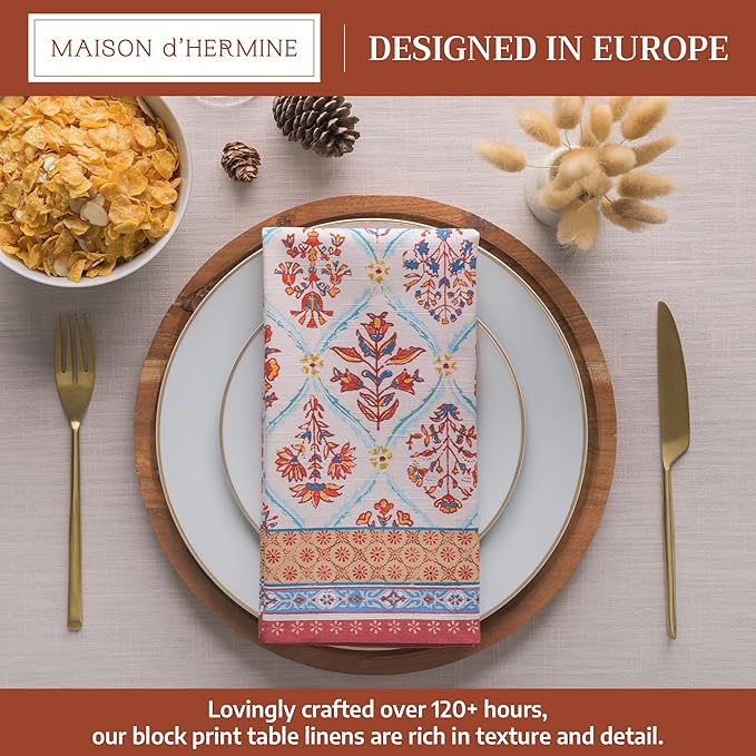 Maison d' Hermine Cloth Napkins Set of 4 100% Cotton - Image 2