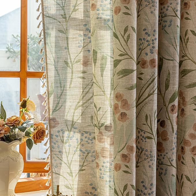 ENJOYBRIDAL Floral 84 Inch Curtains - Image 5