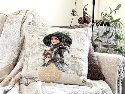 Tache 1 Pc Square Adorable Puppy's Day Out Cushion Throw Pillow Cover - Image 9