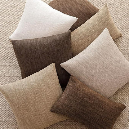 Foindtower Set of 2 Decorative Textured Burlap Linen Throw Pillow Covers - Image 5