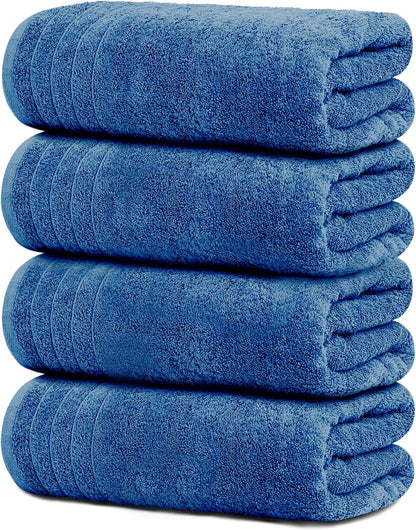 tens towels 4 piece extra large bath towels shown in use