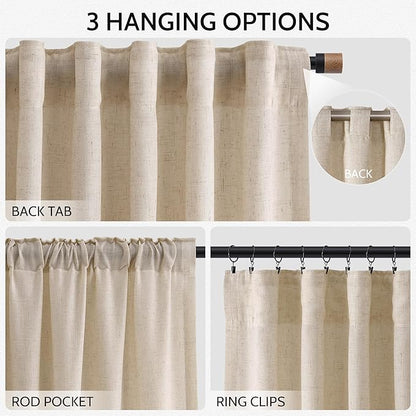 Nanspring Extra Long 120 Inch Curtains - Image 2
