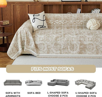 MEETSKY Boho Couch Cover Sofa Slipcover - Image 8